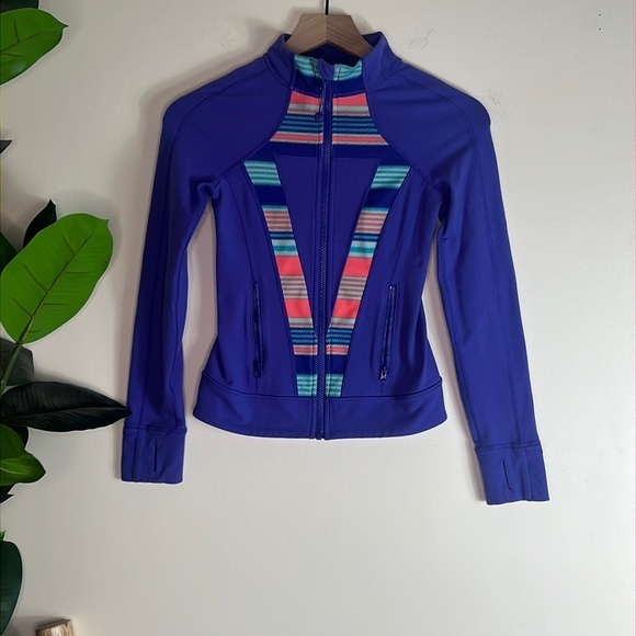 IVIVVA Girls Lululemon Perfect Your‎ Practice Full Zip Jacket Sweatshirt Size 10 - Picture 1 of 6